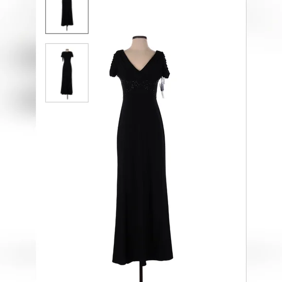 sachin and babi light blue dress Cachet Evening Dress